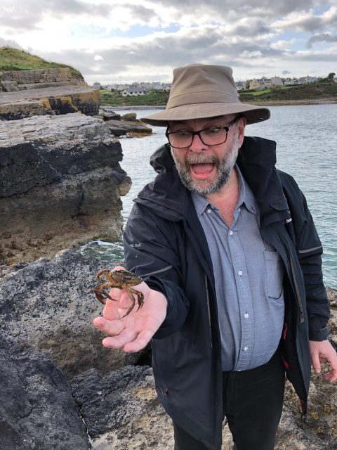 I caught a crab!