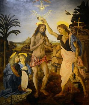 The Baptism of Christ (Verrocchio & Leonardo