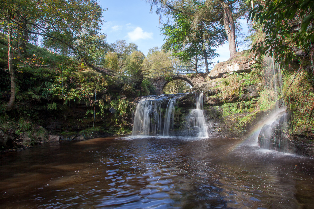 Packhorse bridge, Lumb Falls