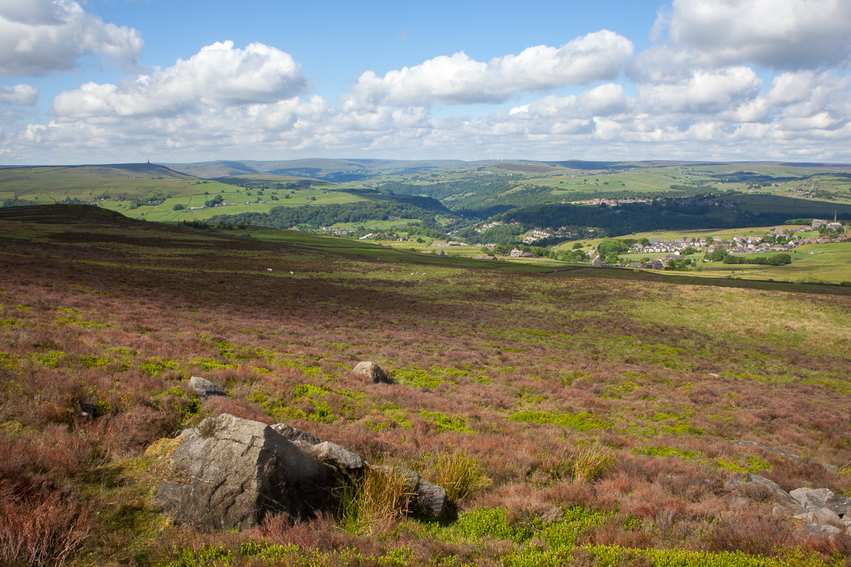 Looking down from the Moor
