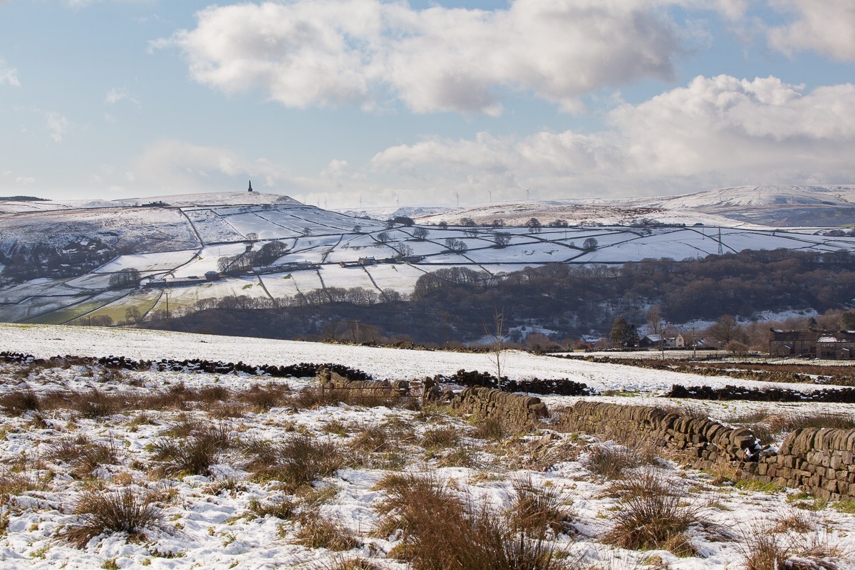 Snow in the upper Calder Valley