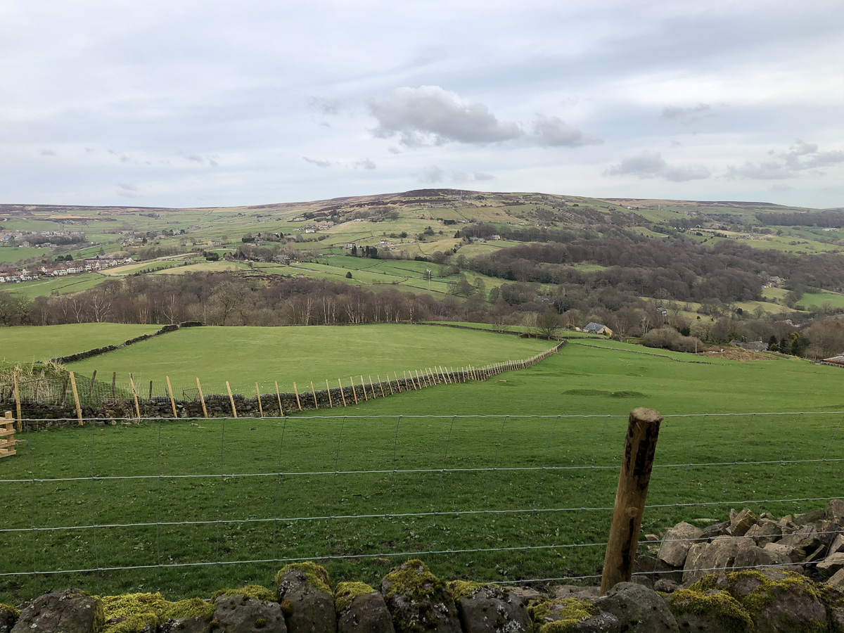 Looking towards our place