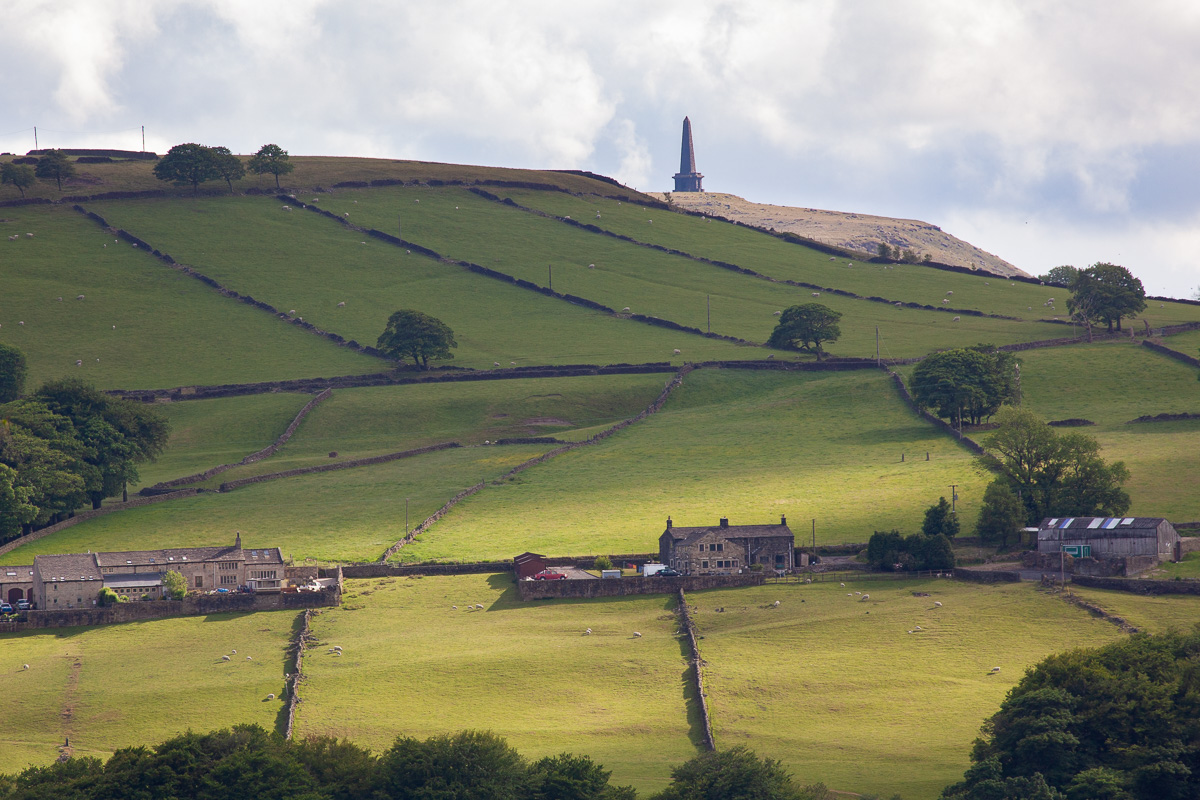 Stoodley Pike Monument from the Carr track