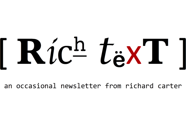 Newsletter No. 28: ‘Breaking my golden rule’