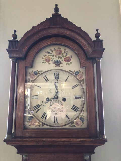 Grandfather clock, Crown Hotel, Southwold