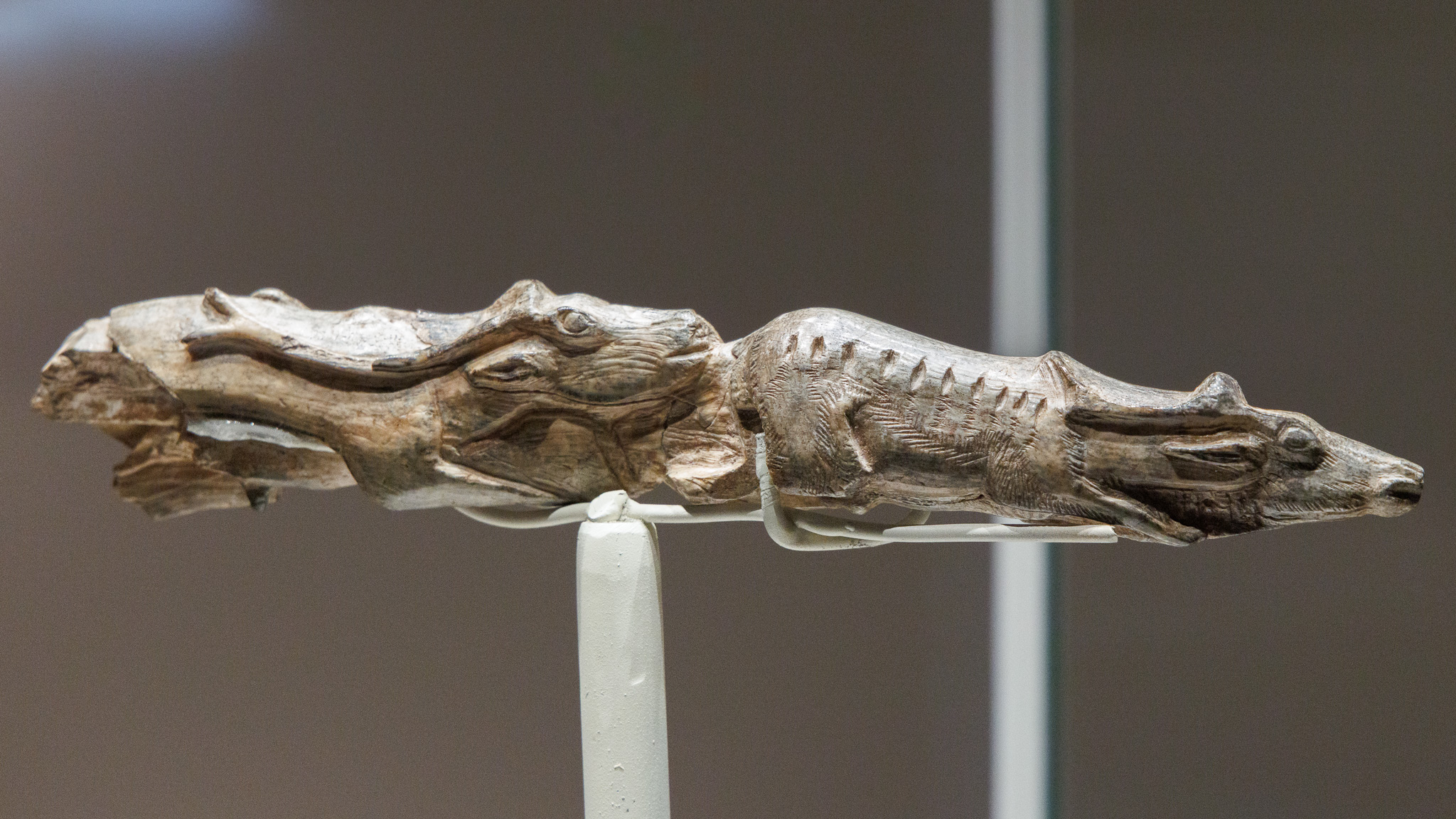 c.16,000-year-old mammoth ivory sculpture of male and female reindeer