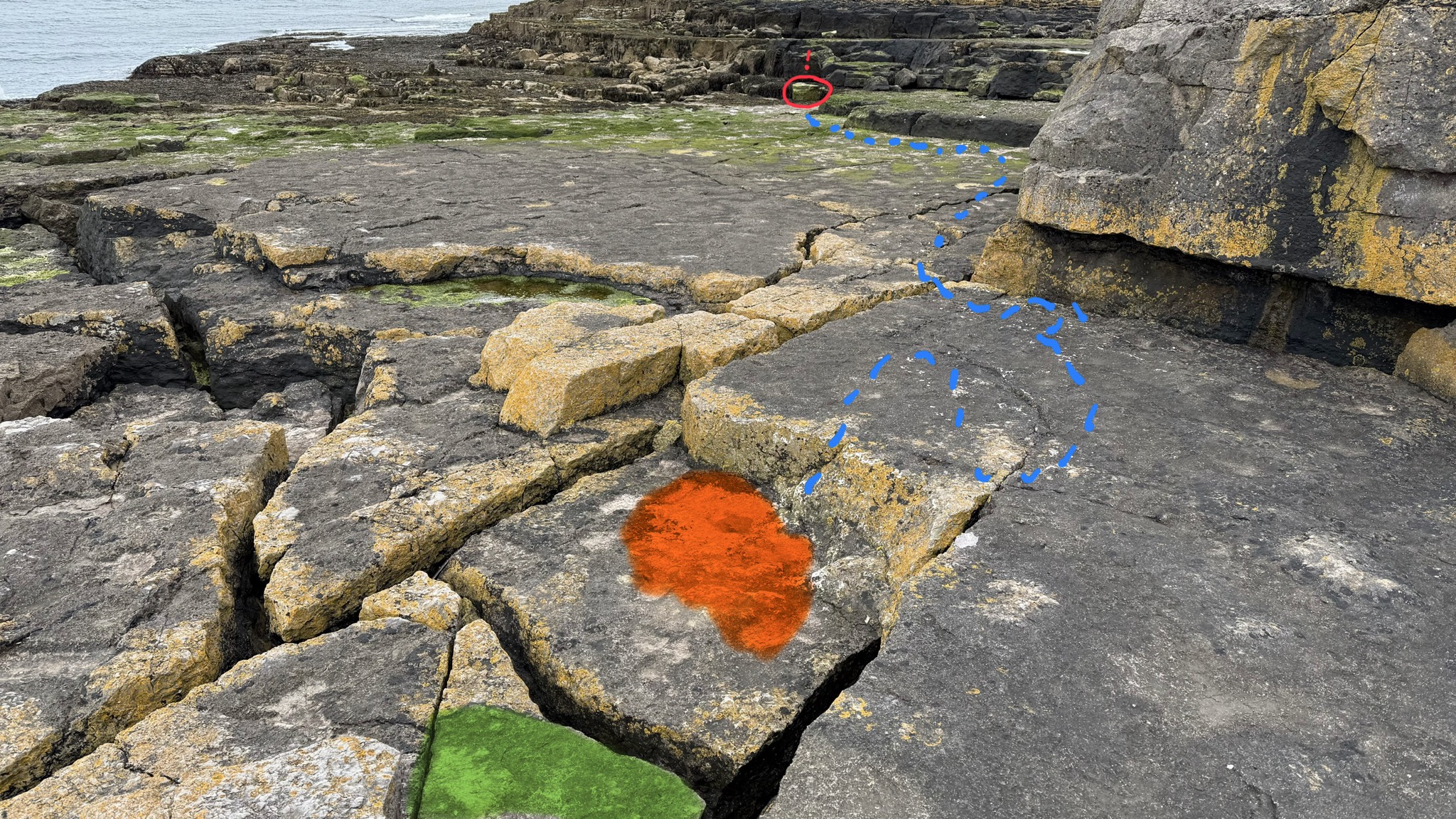 When rocks take a walk
