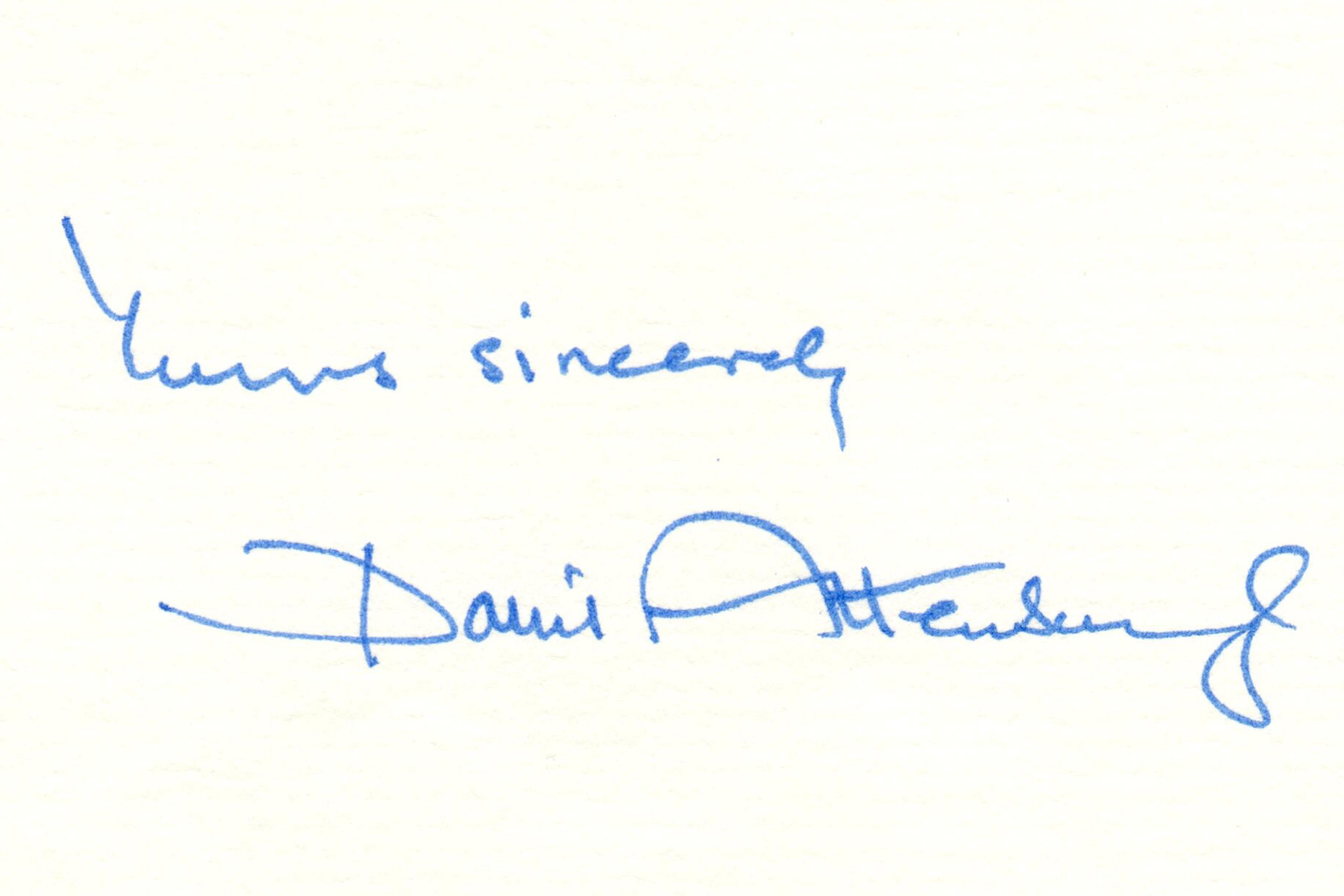 Corresponding with Sir David Attenborough