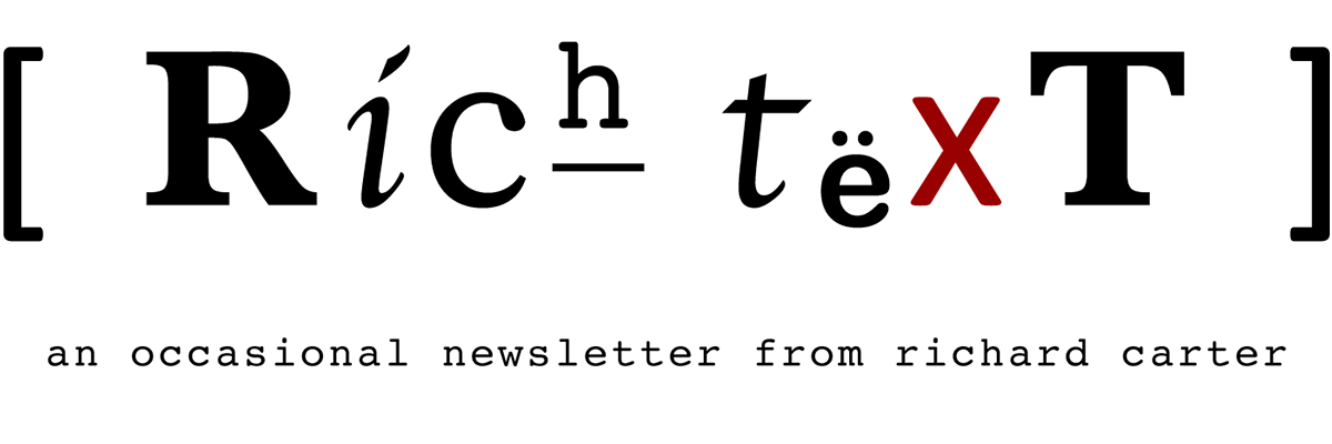 Rich Text newsletter masthead