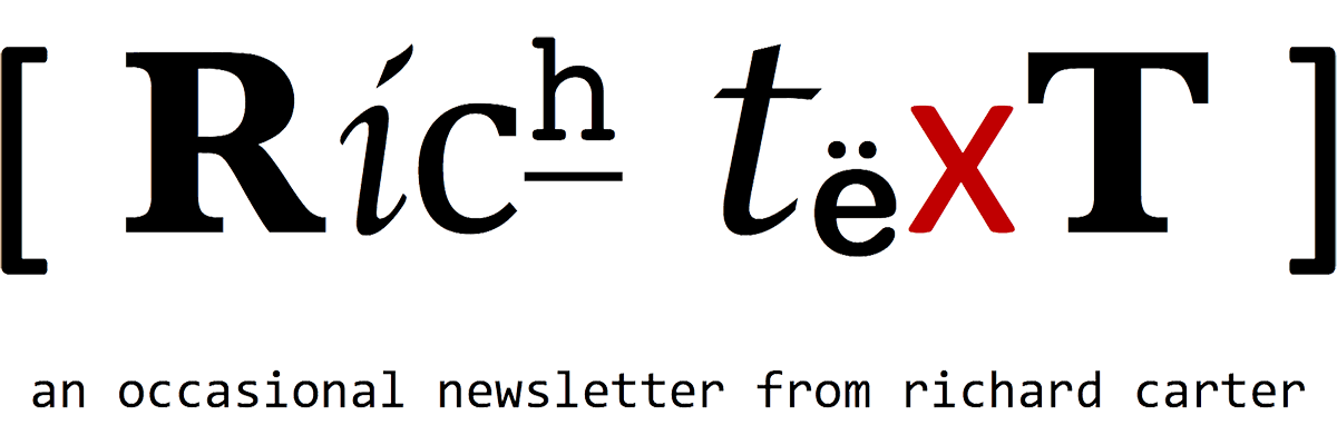 Rich Text newsletter masthead